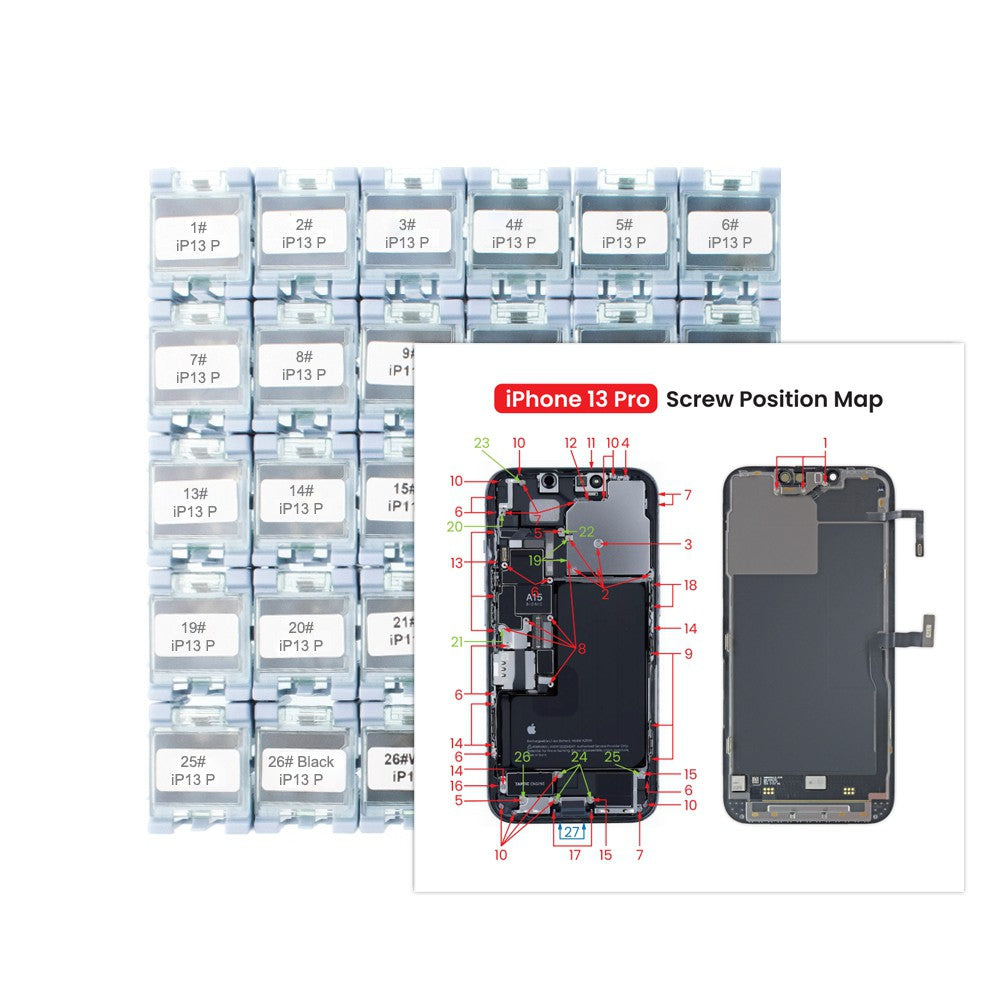 Full Set Screws Replacement Part for iPhone 13 Pro Full Set Screws Replacement Part for iPhone 13 Pro